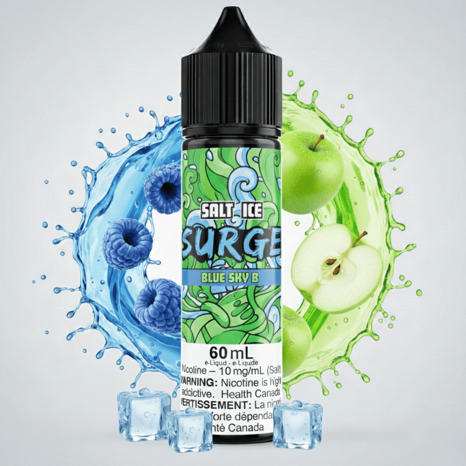 Surge E-Liquid-Blue Sky B Ice Salt 60ml 20mg Airdrie Vape SuperStore and Bong Shop Alberta Canada