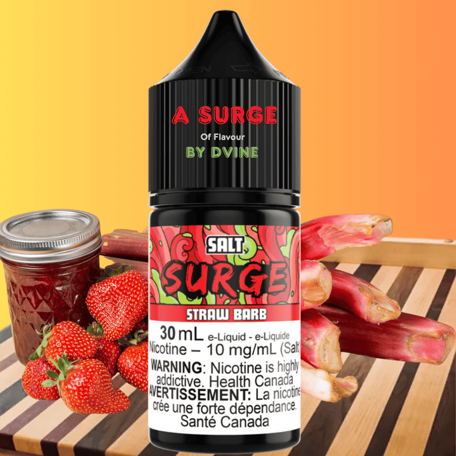 Surge E-Liquid-Straw Barb Salt 30ml 10mg Airdrie Vape SuperStore and Bong Shop Alberta Canada