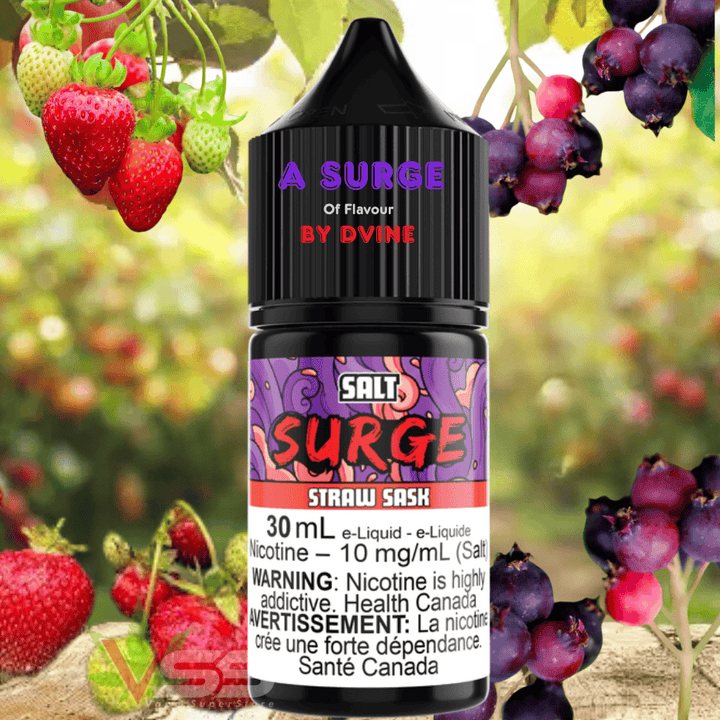 Surge E-Liquid-Straw Sask Salt 30ml 10mg Airdrie Vape SuperStore and Bong Shop Alberta Canada