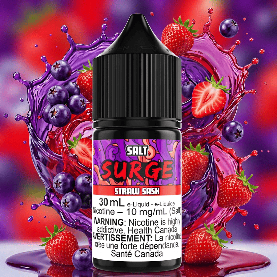 Surge E-Liquid-Straw Sask Salt 30ml Airdrie Vape SuperStore and Bong Shop Alberta Canada