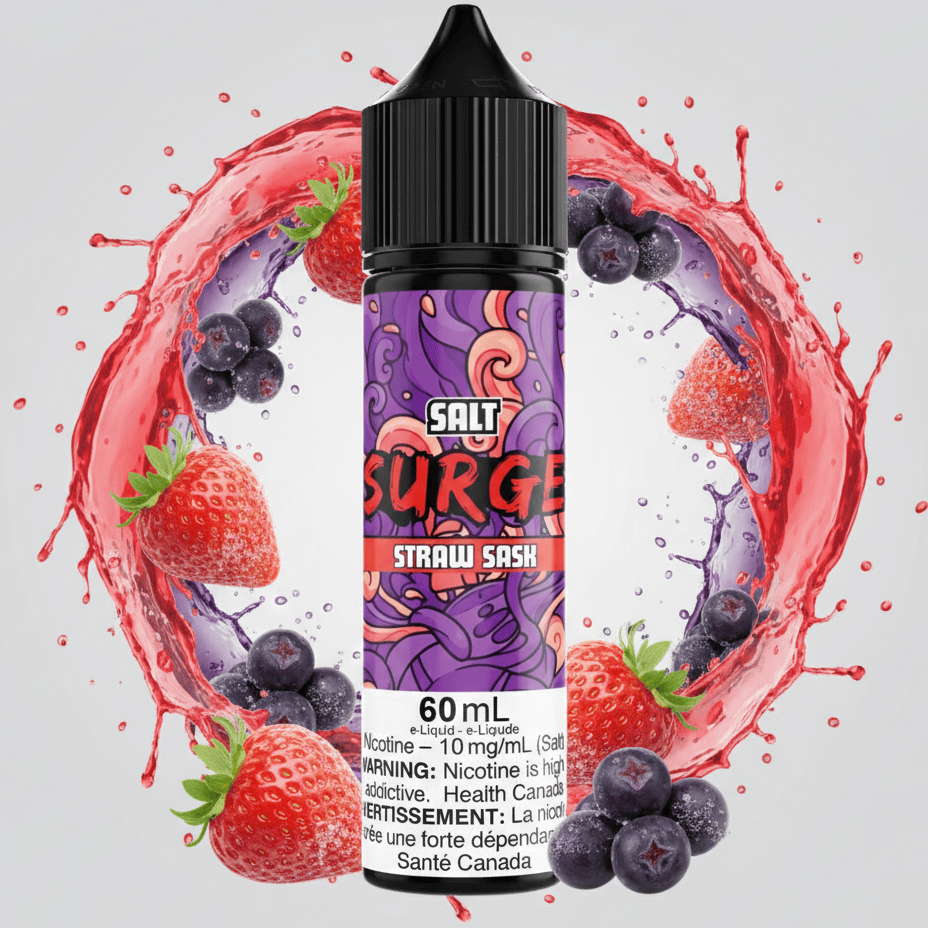 Surge E-Liquid-Straw Sask Salt 60ml 20mg Airdrie Vape SuperStore and Bong Shop Alberta Canada