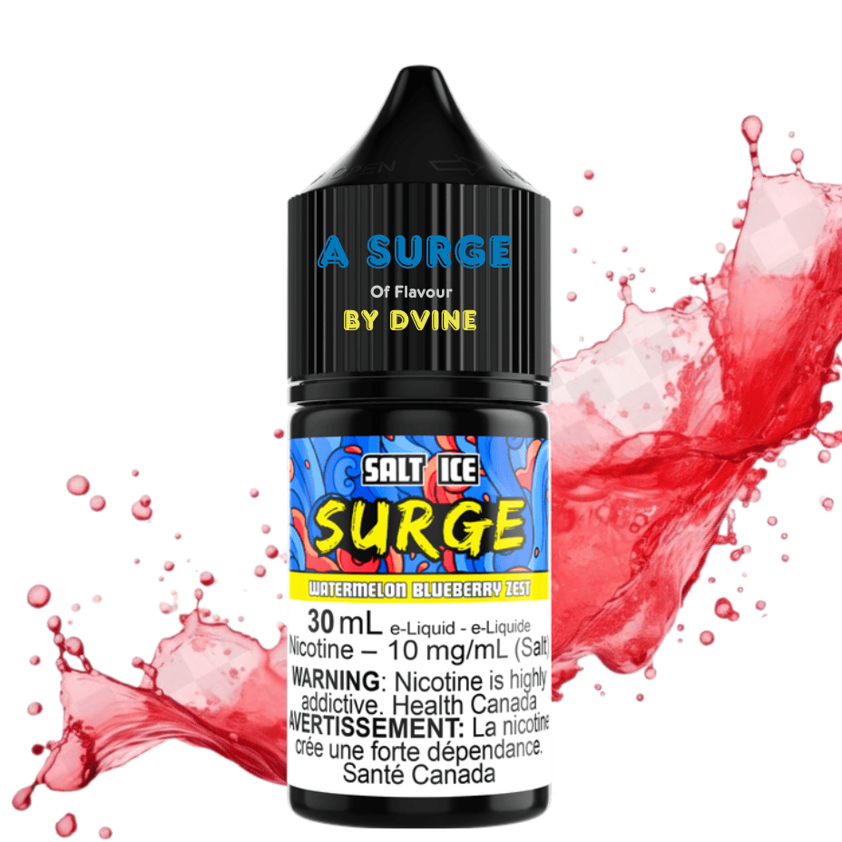 Surge E-Liquid-Watermelon Blueberry Zest Salt 30ml Airdrie Vape SuperStore and Bong Shop Alberta Canada