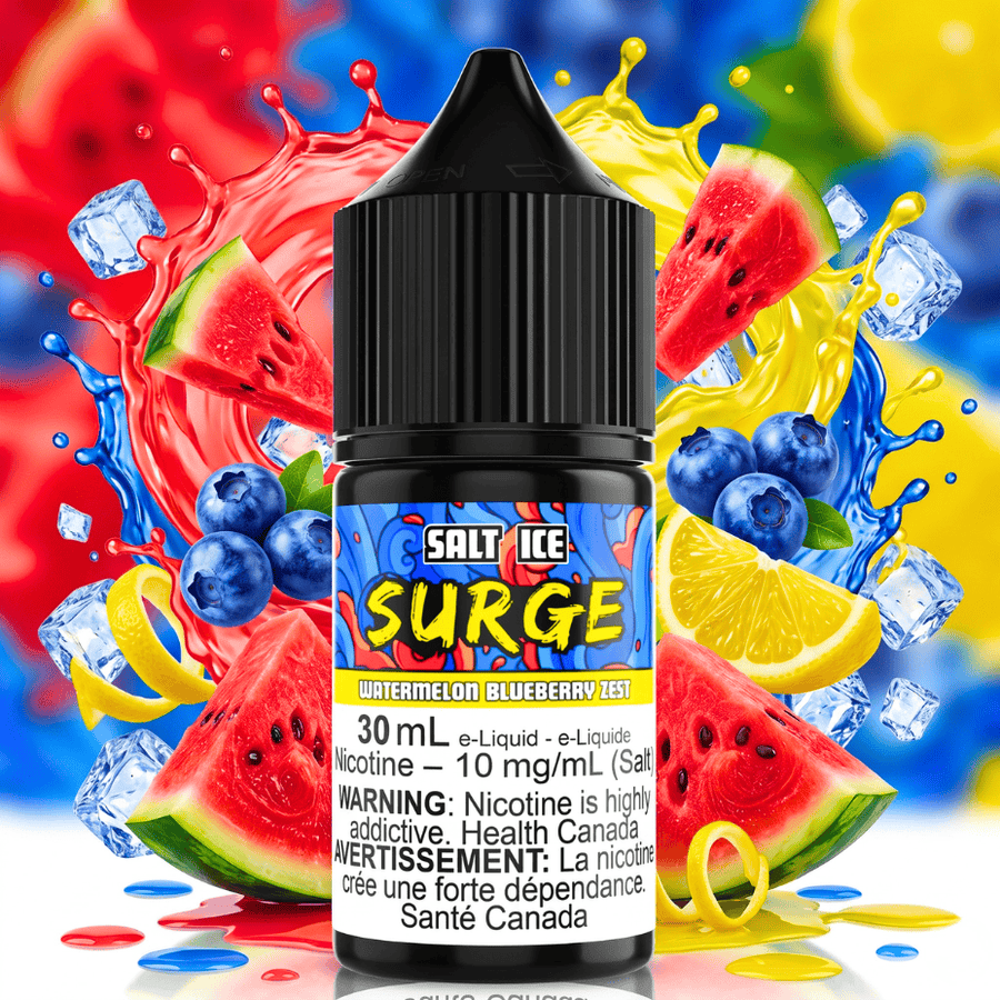 Surge E-Liquid-Watermelon Blueberry Zest Salt 30ml Airdrie Vape SuperStore and Bong Shop Alberta Canada