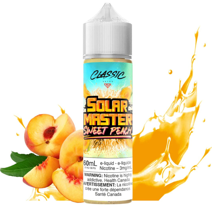 Sweet Peach by Solar Master E-Liquid 3mg Airdrie Vape SuperStore and Bong Shop Alberta Canada