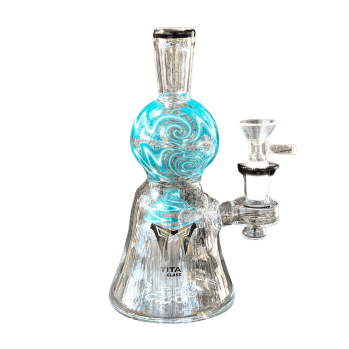 Titan Glass Nebula Percolator Dab Rig 7" 7" / Blue Airdrie Vape SuperStore and Bong Shop Alberta Canada