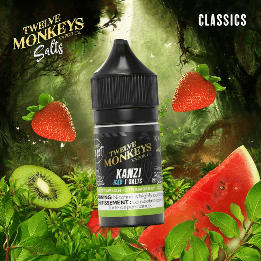 Twelve Monkeys Salt 30ml - Kanzi Ice 20mg / 30ml Airdrie Vape SuperStore and Bong Shop Alberta Canada