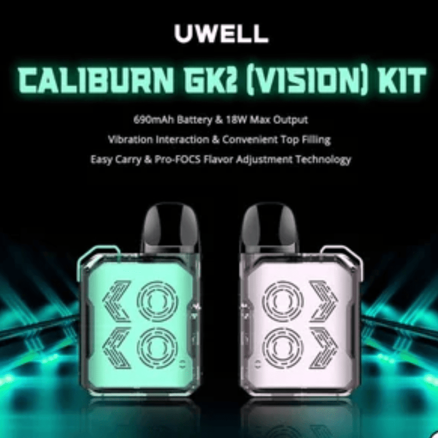 Uwell Caliburn GK2 Vision Limpid Series Pod Kit Airdrie Vape SuperStore and Bong Shop Alberta Canada