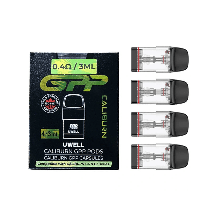 Uwell Caliburn GPP Replacement Pods 0.4Ω Airdrie Vape SuperStore and Bong Shop Alberta Canada