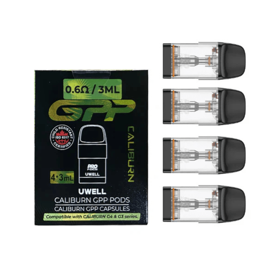 Uwell Caliburn GPP Replacement Pods 0.6Ω Airdrie Vape SuperStore and Bong Shop Alberta Canada
