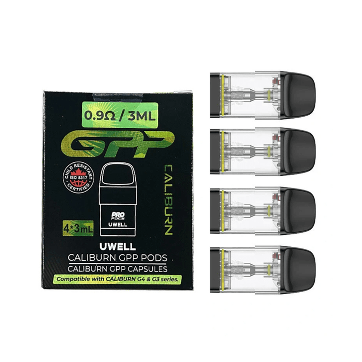 Uwell Caliburn GPP Replacement Pods 0.9Ω Airdrie Vape SuperStore and Bong Shop Alberta Canada