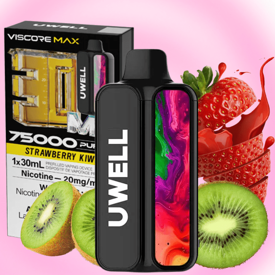 UWELL Viscore Max 75K Disposable Vape - Strawberry Kiwi 20mg / 75000 Puffs Airdrie Vape SuperStore and Bong Shop Alberta Canada