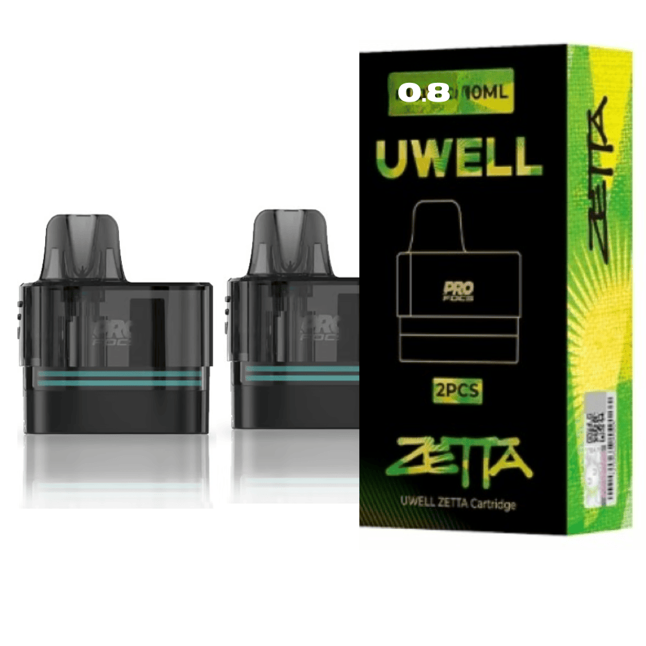 Uwell Zetta Replacement Pods-2/pkg 0.8ohm Airdrie Vape SuperStore and Bong Shop Alberta Canada