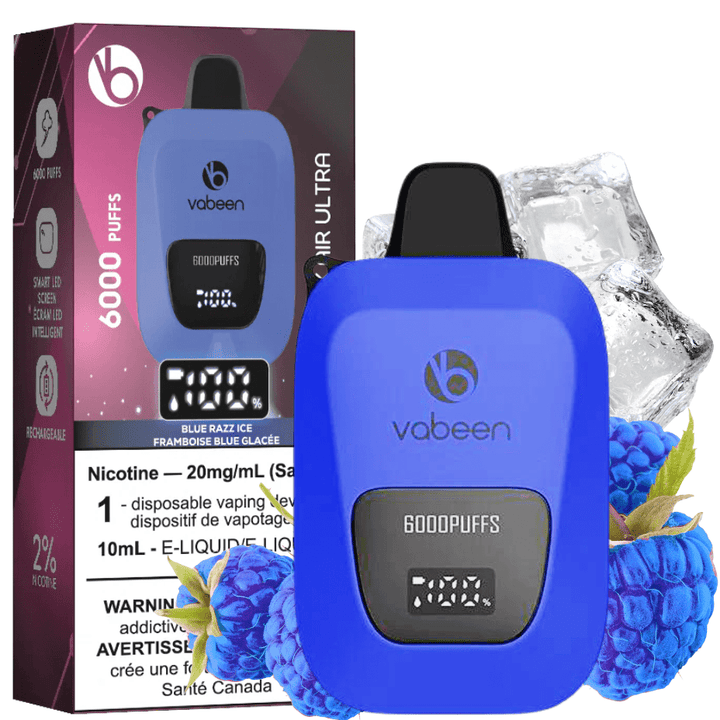 Vabeen Flex Air Ultra 6000-Blue Raspberry Ice 20mg / 13mL Airdrie Vape SuperStore and Bong Shop Alberta Canada