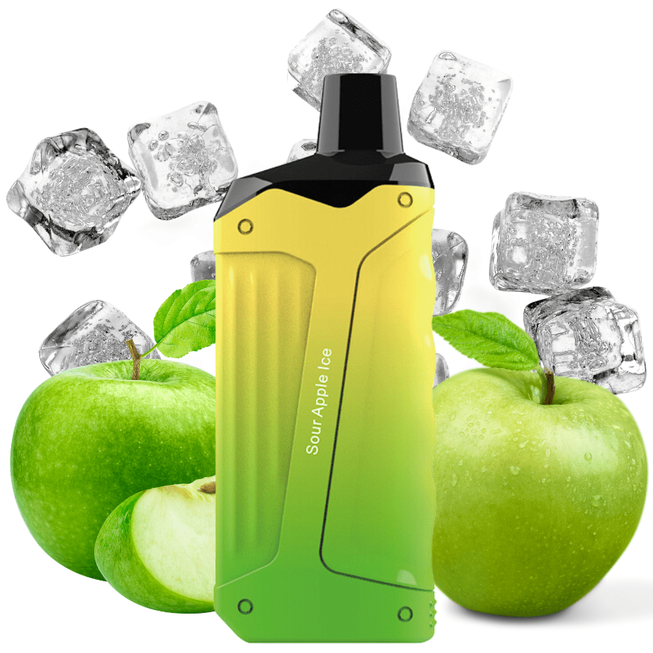 Vapmod 8000 Rechargeable Disposable Vape Sour Apple Ice 8000 Puffs / 20mg Airdrie Vape SuperStore and Bong Shop Alberta Canada