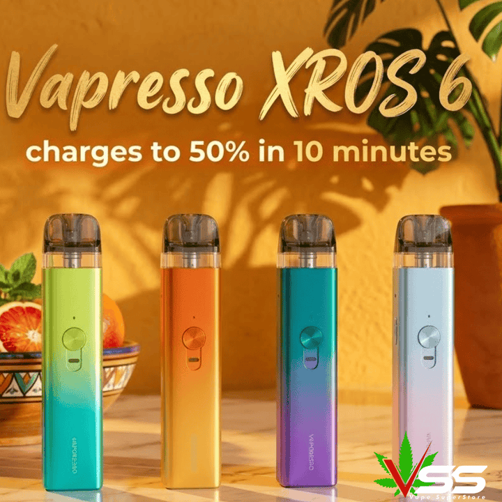 Vaporesso XROS 6 Pod Kit - 1800mAh Airdrie Vape SuperStore and Bong Shop Alberta Canada
