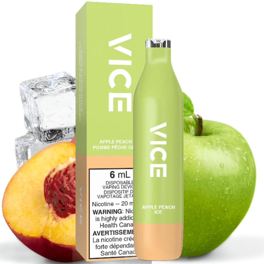 Vice 2500 Disposable Vape-Apple Peach 2500 Puffs / 20mg Airdrie Vape SuperStore and Bong Shop Alberta Canada