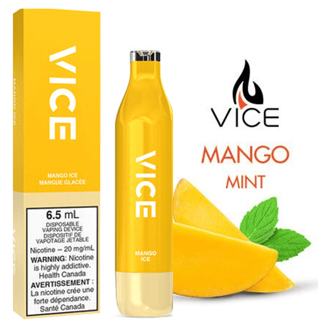 Vice 2500 Disposable Vape-Mango Ice 2500 Puffs / 20mg Airdrie Vape SuperStore and Bong Shop Alberta Canada