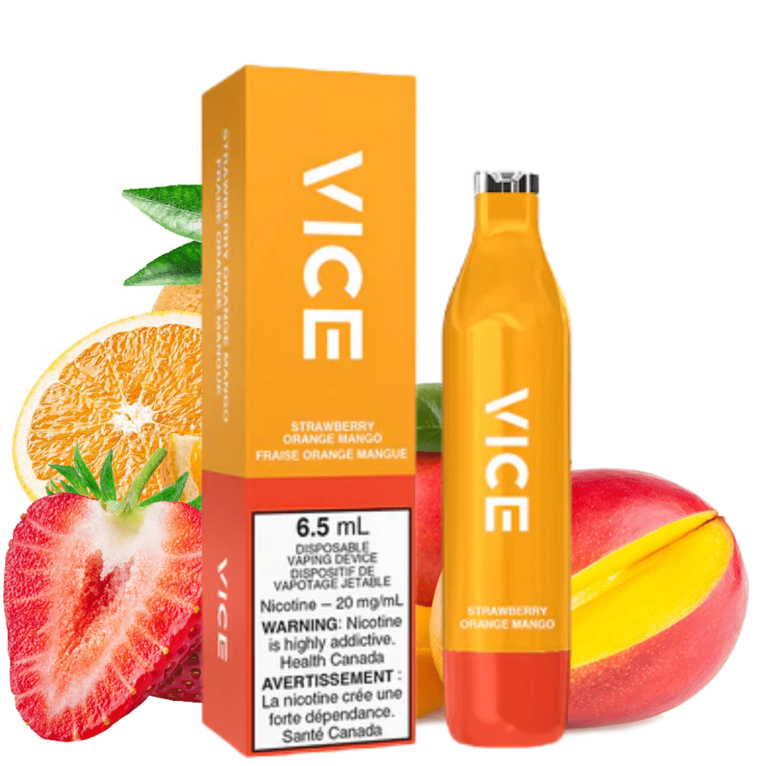 Vice 2500 Disposable Vape-Strawberry Orange Mango 2500 Puffs / 20mg Airdrie Vape SuperStore and Bong Shop Alberta Canada
