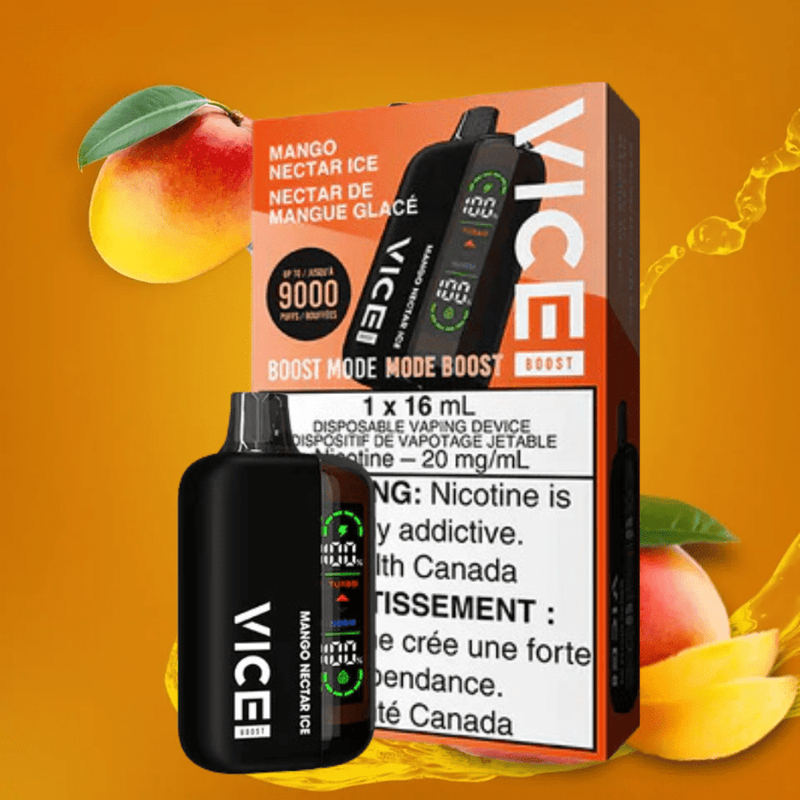 Vice Boost Disposable Vape-Mango Nectar Ice 9000 Puffs / 20mg Airdrie Vape SuperStore and Bong Shop Alberta Canada