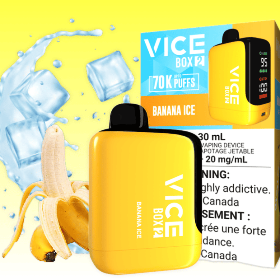 Vice Box 2 70k Disposable Vape - Banana Ice 20mg / 70000 Airdrie Vape SuperStore and Bong Shop Alberta Canada