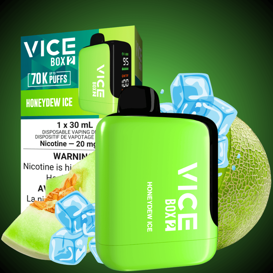 Vice Box 2 70k Disposable Vape - Honeydew Ice 20mg / 70000 Airdrie Vape SuperStore and Bong Shop Alberta Canada