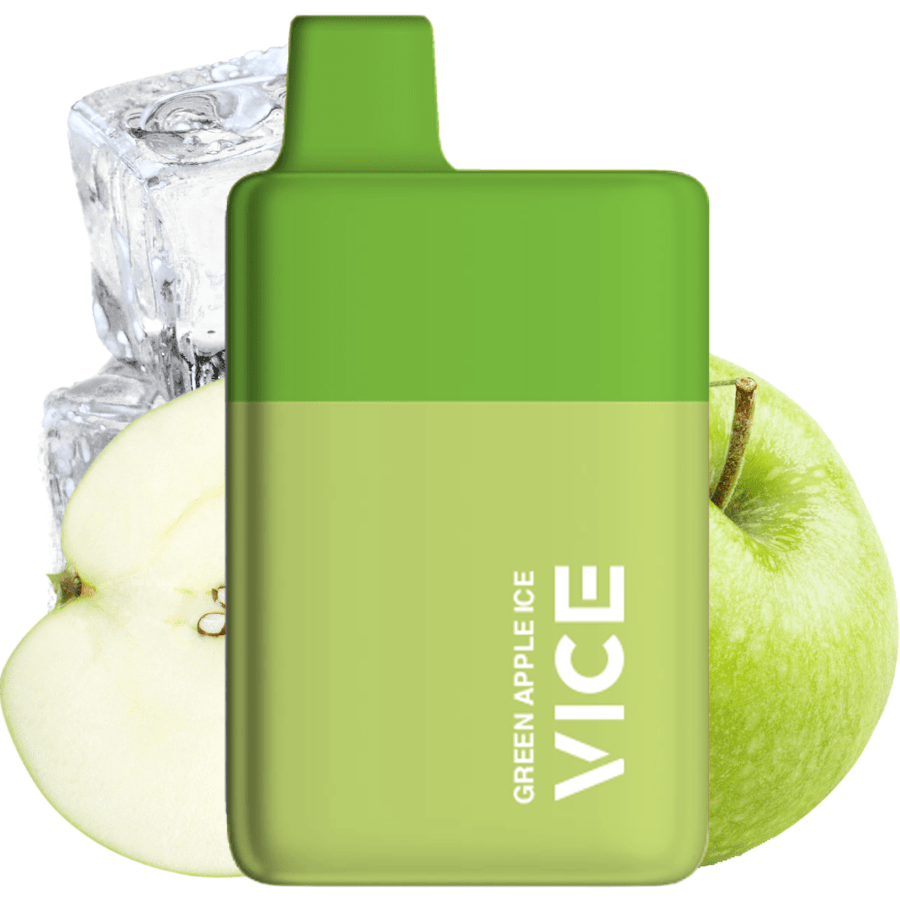 Vice Box 6000 Rechargeable Disposable Green Apple Ice 6000 Puffs / 20mg Airdrie Vape SuperStore and Bong Shop Alberta Canada