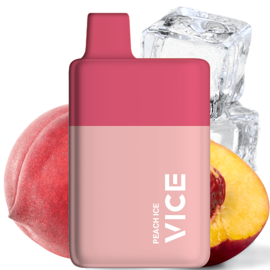 Vice Box 6000 Rechargeable Disposable Vape Peach Ice 6000 Puffs / 20mg Airdrie Vape SuperStore and Bong Shop Alberta Canada