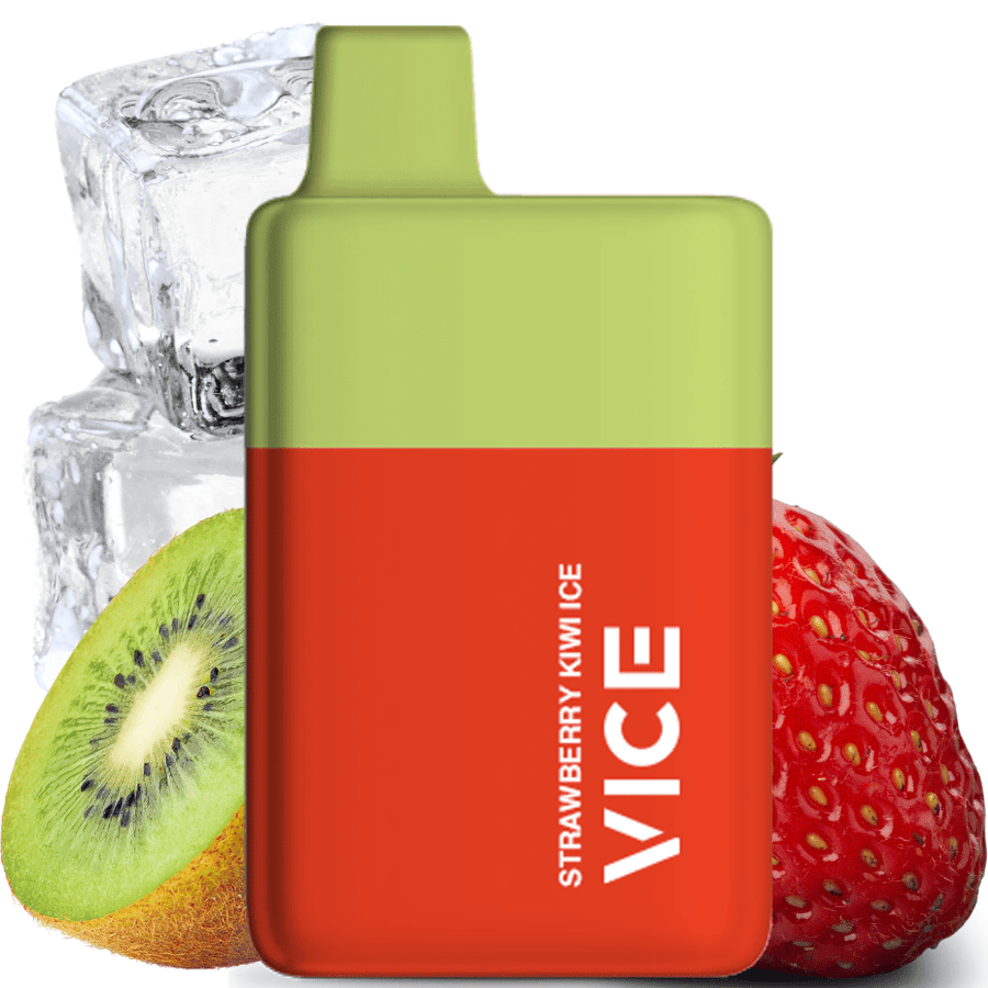 Vice Box 6000 Rechargeable Disposable Vape Strawberry Kiwi Ice 6000 Puffs / 20mg Airdrie Vape SuperStore and Bong Shop Alberta Canada