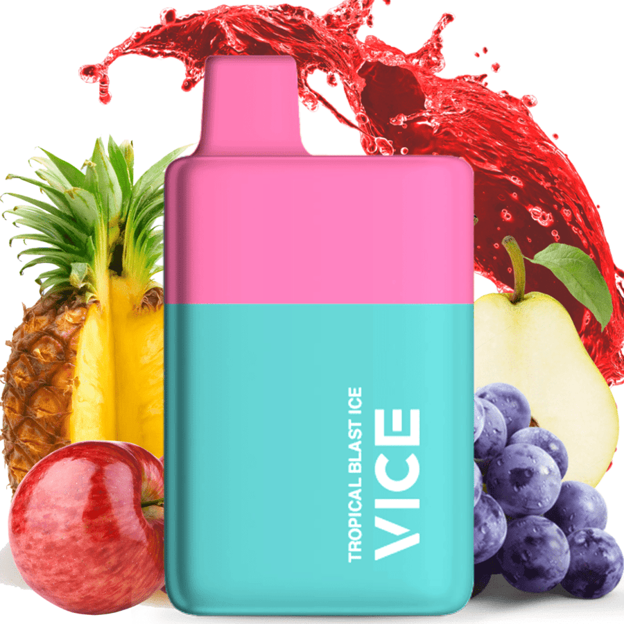 Vice Box 6000 Rechargeable Disposable Vape-Tropical Blast Ice 6000 Puffs / 20mg Airdrie Vape SuperStore and Bong Shop Alberta Canada