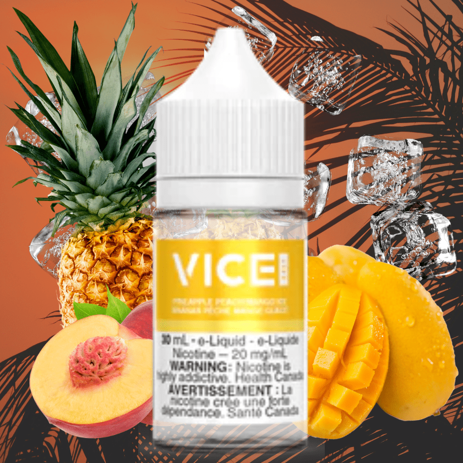 Vice Salts E-Liquid Peach Pineapple Mango Ice by Vice Salt E-Liquid Peach Pineapple Mango Ice by Vice Salt E-Liquid-Airdrie Vape SuperStore & Bong Shop AB, Canada