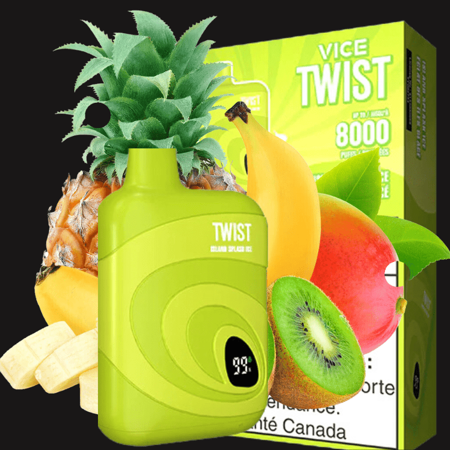 Vice Twist 8000 Disposable Vape-Island Splash Ice 8000 Puffs / 20mg Airdrie Vape SuperStore and Bong Shop Alberta Canada