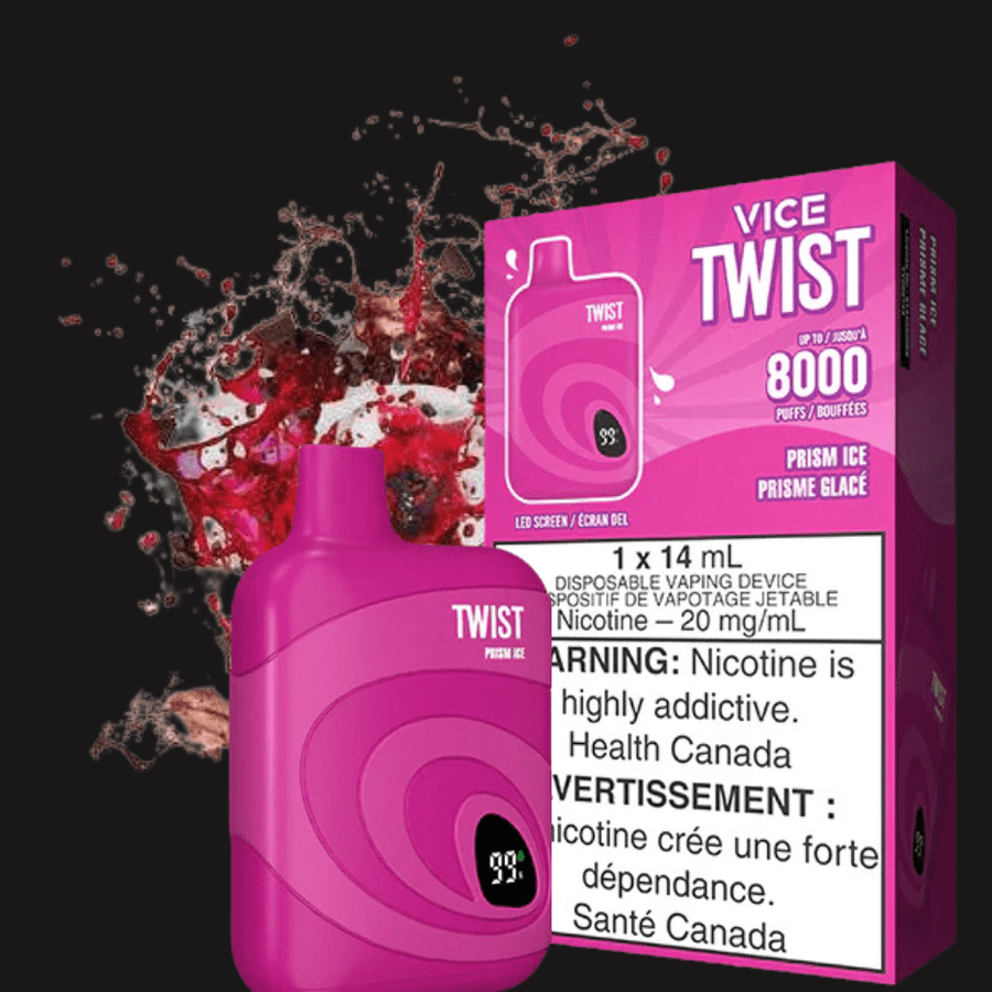Vice Twist 8000 Disposable Vape-Prism Ice 8000 Puffs / 20mg Airdrie Vape SuperStore and Bong Shop Alberta Canada