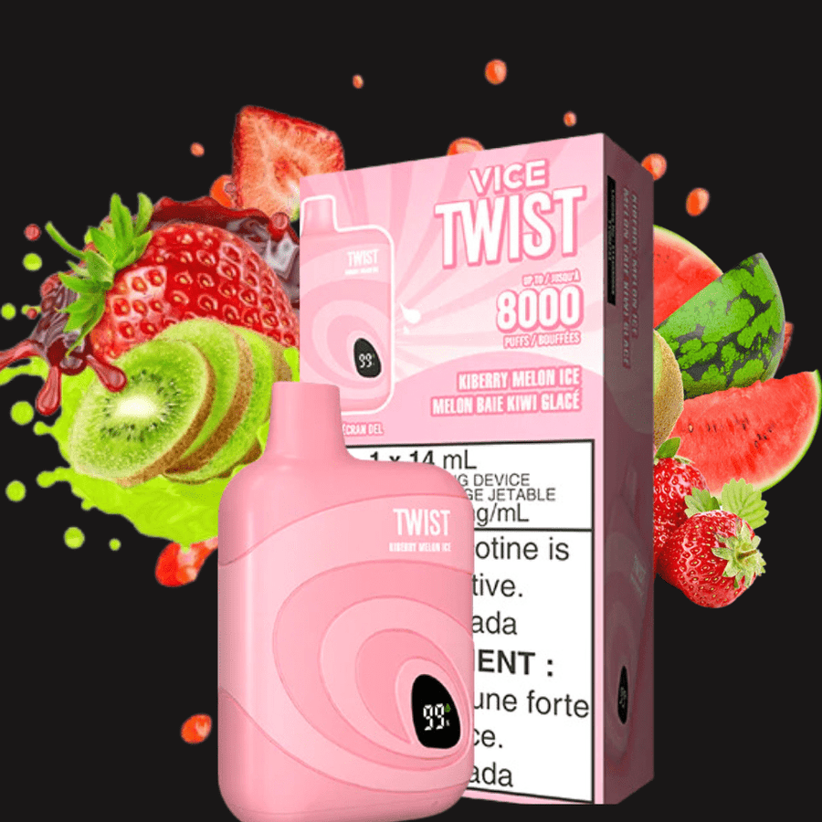 Vice Twist 8000 Puff Disposable Vape-Kiberry Ice 8000 Puffs / 20mg Airdrie Vape SuperStore and Bong Shop Alberta Canada