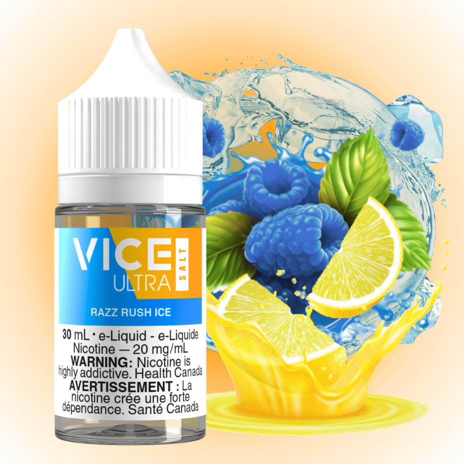 Vice Ultra Salt - Razz Rush Ice 20mg Airdrie Vape SuperStore and Bong Shop Alberta Canada