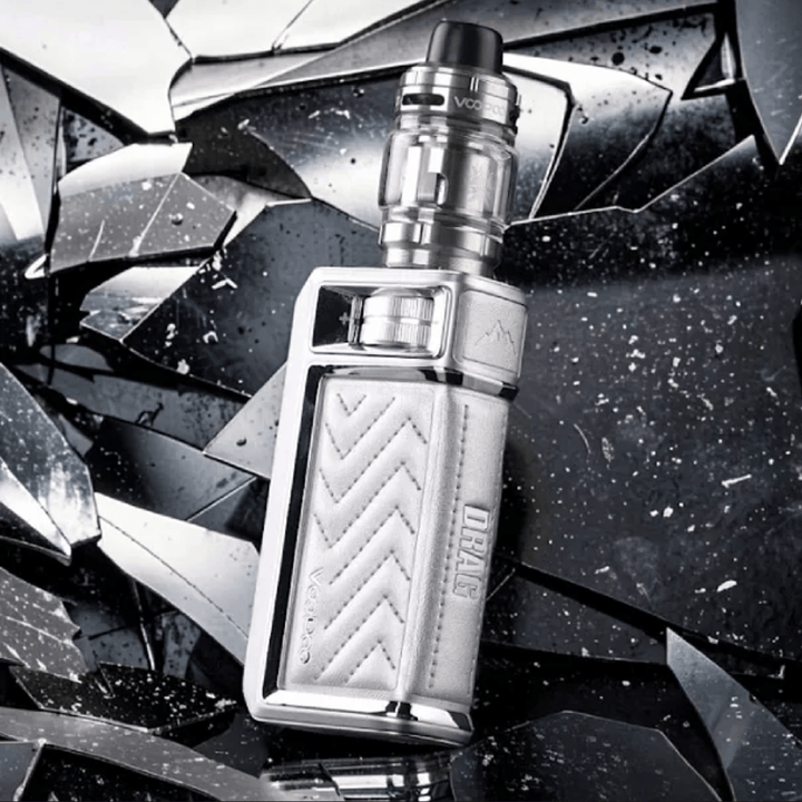 VooPoo Drag 6 Box Mod Kit-220W Silver Airdrie Vape SuperStore and Bong Shop Alberta Canada