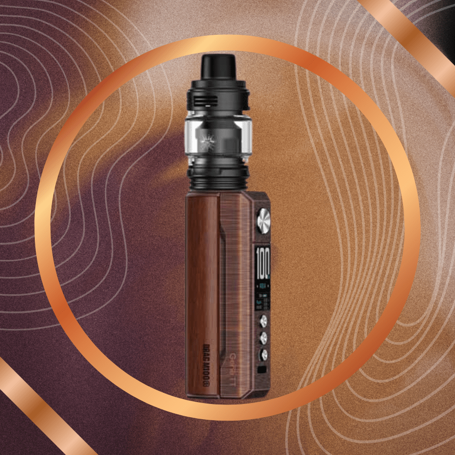 Voopoo Drag M100S Box Mod Kit Antique Brass Padauk Airdrie Vape SuperStore and Bong Shop Alberta Canada