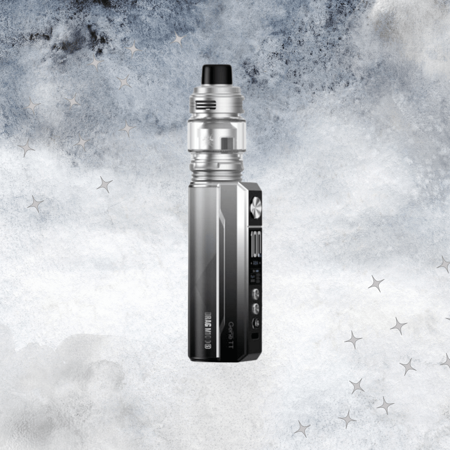 Voopoo Drag M100S Box Mod Kit Black and Silver Airdrie Vape SuperStore and Bong Shop Alberta Canada