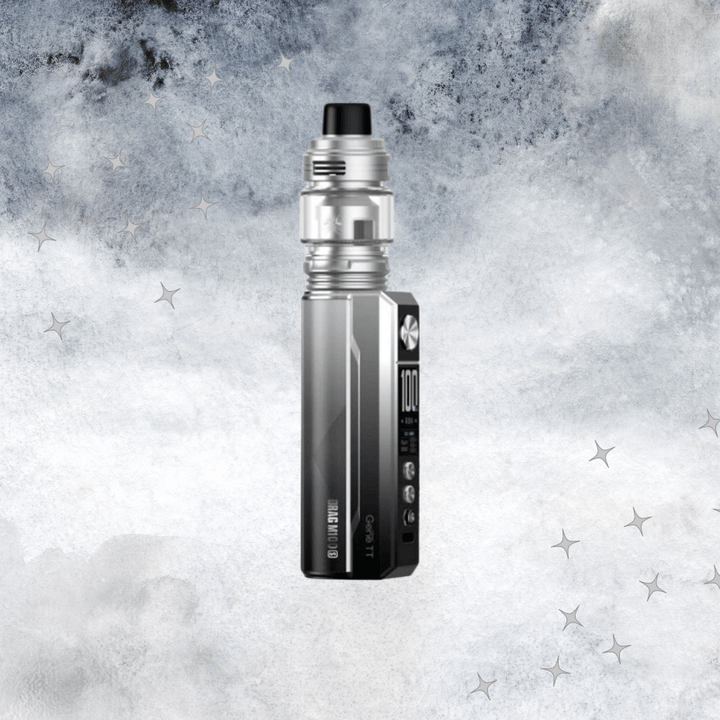 Voopoo Drag M100S Box Mod Kit Black and Silver Airdrie Vape SuperStore and Bong Shop Alberta Canada