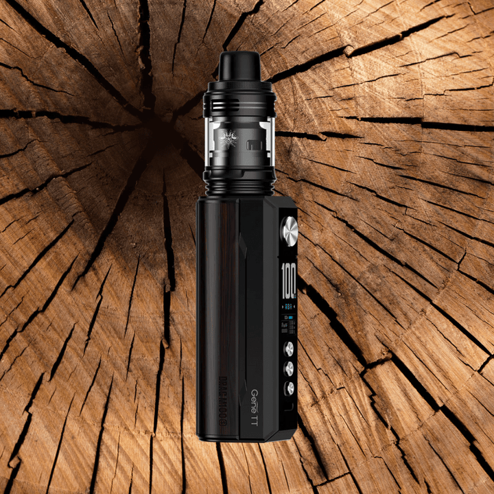 Voopoo Drag M100S Box Mod Kit Black DarkWood Airdrie Vape SuperStore and Bong Shop Alberta Canada