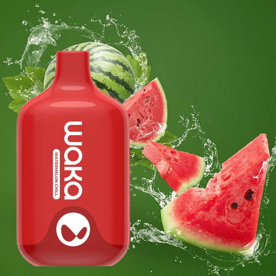 WAKA WAKA Smash 6000 Rechargeable Disposable Vape-Watermelon Chill 6000 Puffs / 20mg WAKA Smash 6000 Disposable Vape-Watermelon Chill-Airdrie VSS