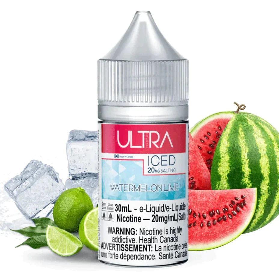 Watermelon Lime Ice Salts by Ultra Fog E-Liquid 30mL / 10mg Airdrie Vape SuperStore and Bong Shop Alberta Canada