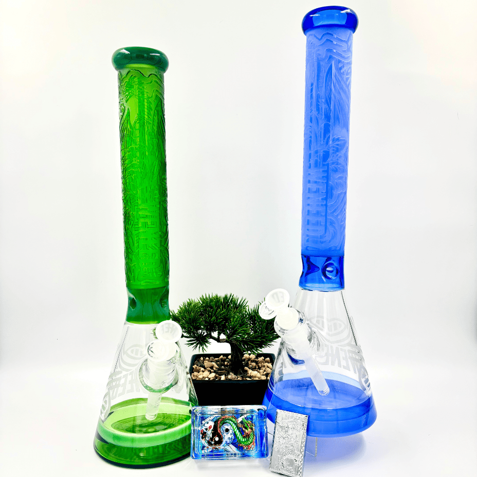 WENEED 7mm Eternal Serpent Beaker 18" Blue / 18 Inches Airdrie Vape SuperStore and Bong Shop Alberta Canada