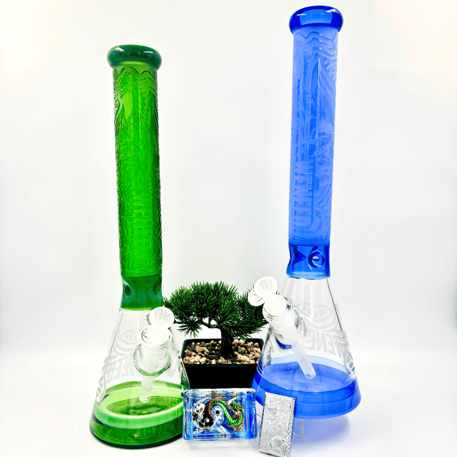 WENEED 7mm Eternal Serpent Beaker 18" Blue / 18 Inches Airdrie Vape SuperStore and Bong Shop Alberta Canada