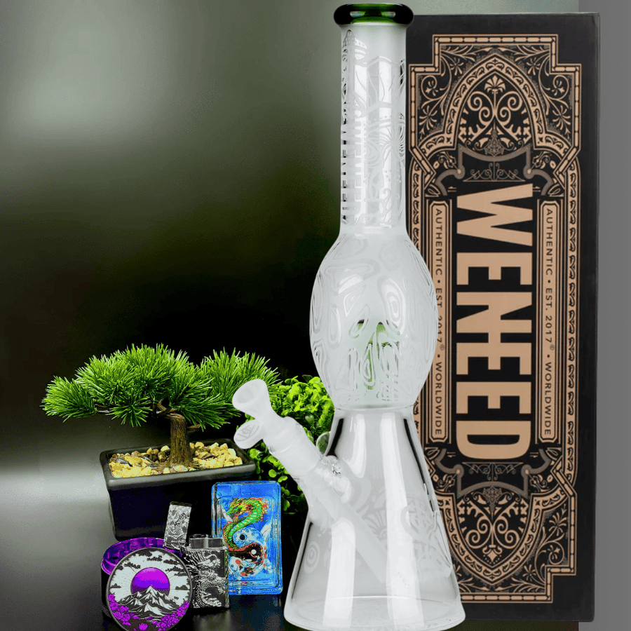 WeNeed 7mm Mushroom Forest Sandblasted Bong-16.5" Airdrie Vape SuperStore and Bong Shop Alberta Canada