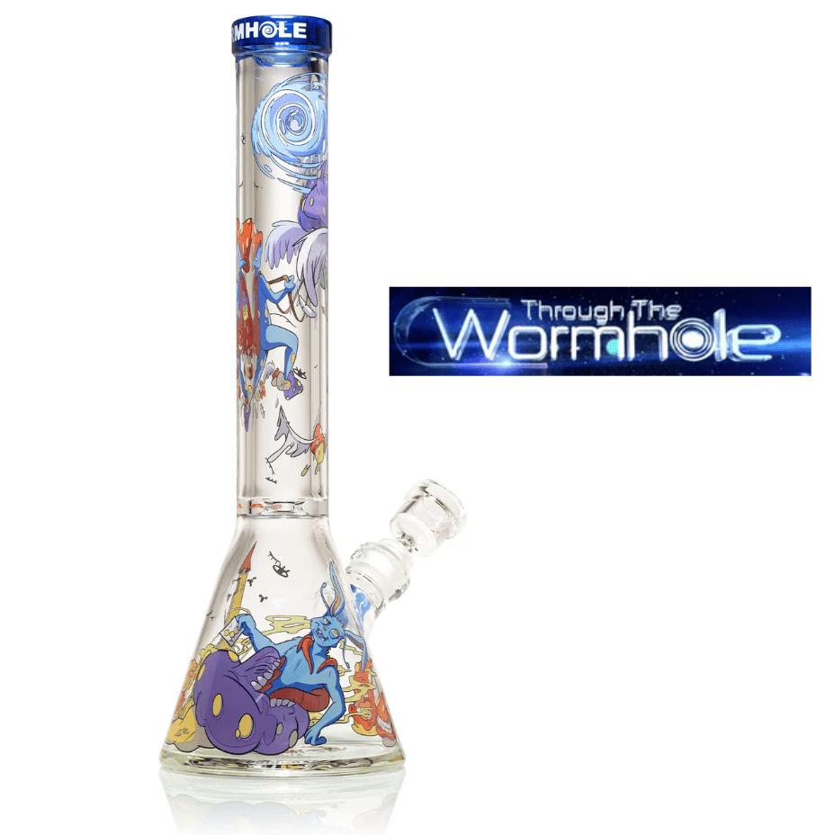 Wormhole 9mm Call To Danger Beaker Bong-16" Airdrie Vape SuperStore and Bong Shop Alberta Canada