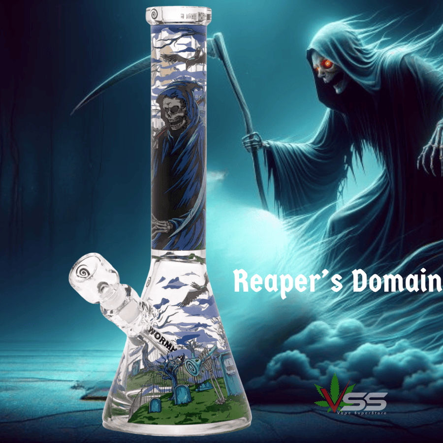 Wormhole 9mm Reapers Domain Beaker-14" Airdrie Vape SuperStore and Bong Shop Alberta Canada