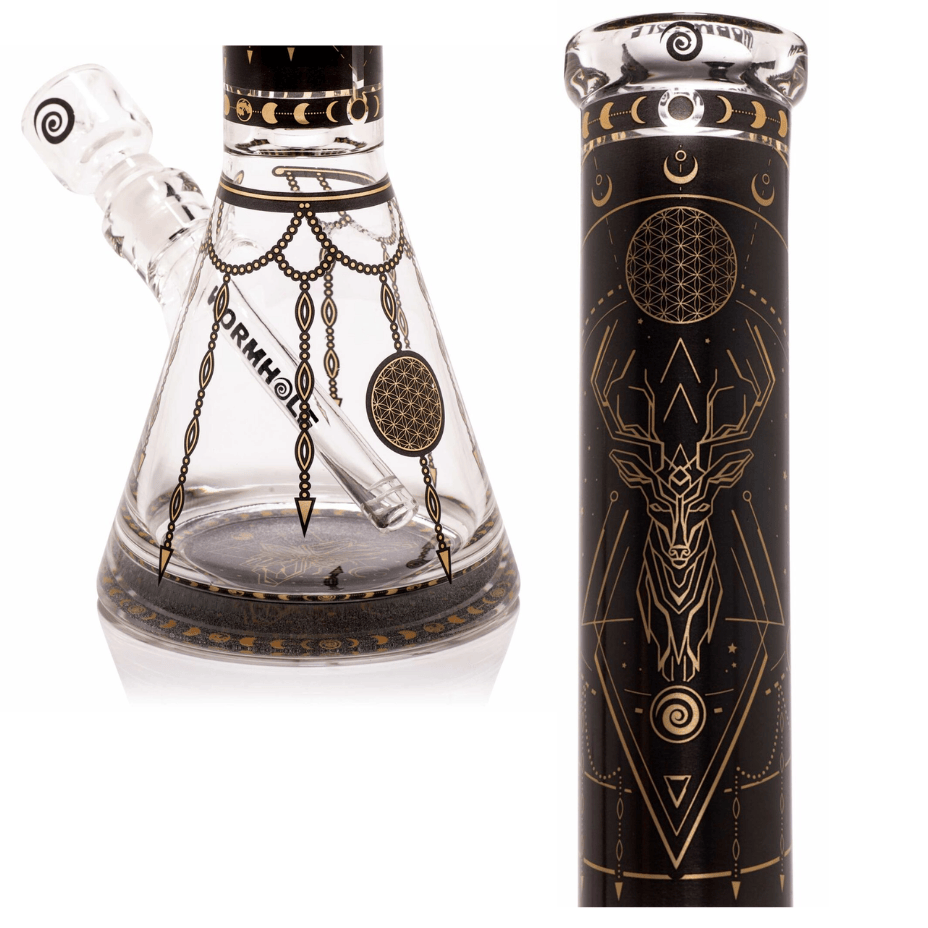 Wormhole Sacred Moon 9mm Beaker-14" Airdrie Vape SuperStore and Bong Shop Alberta Canada