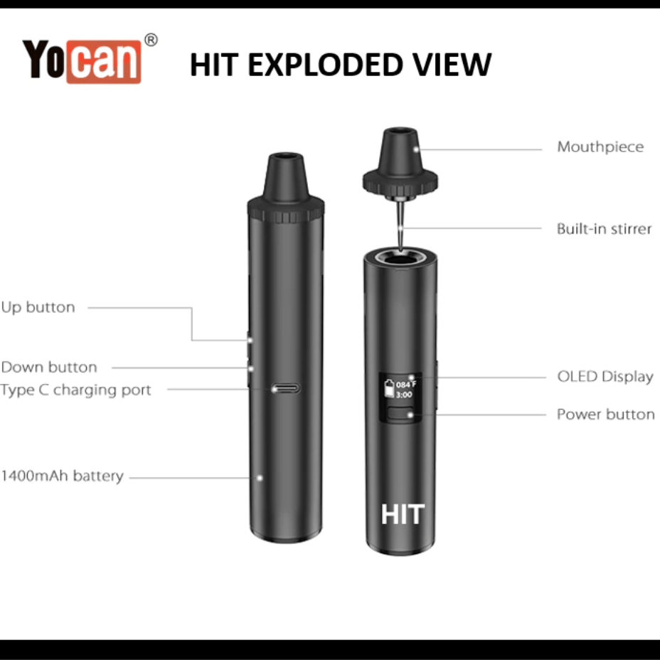 Yocan Hit Dry Herb Vaporizer Airdrie Vape SuperStore and Bong Shop Alberta Canada
