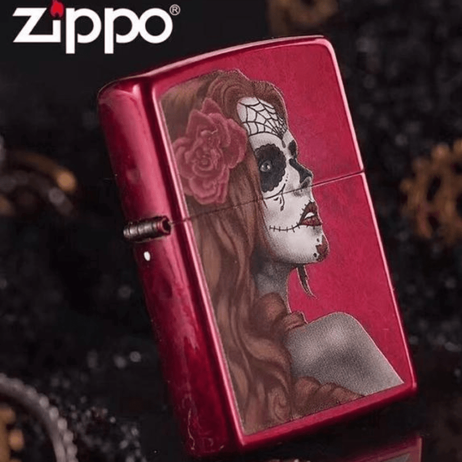 Zippo Lighter Red Rose Lady Airdrie Vape SuperStore and Bong Shop Alberta Canada